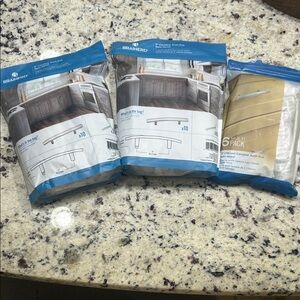 White Cabinet Arch Pulls-3 packs